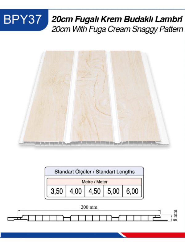 BPY37-20cm-With-Fuga-Cream-Snaggy-Pattern-Buker-Plastik-Ceiling-and-Wall-Panels-izmir-Paneling-Prices